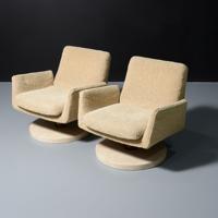 Pair of Vladimir Kagan OCCASIONAL SWIVEL Lounge Chairs - Sold for $4,480 on 03-01-2025 (Lot 23).jpg